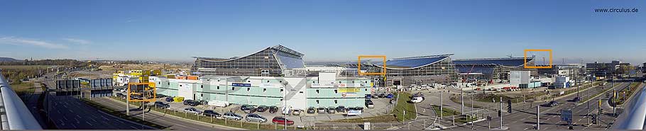 Gesamtansicht des Panoramafotos